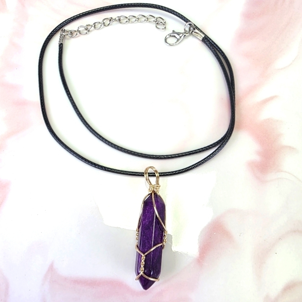 Natural Stone Pendant Necklace​